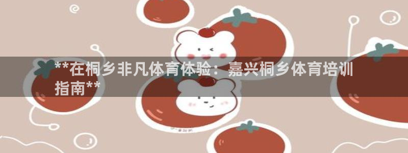 耀世娱乐：**在桐乡非凡体育体验：嘉兴桐乡体育培训
