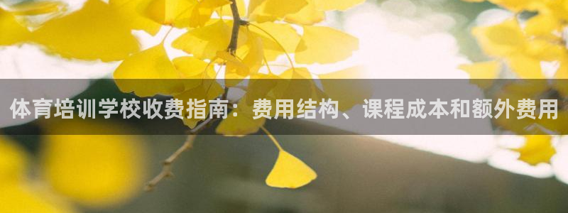 耀世平台注册开户需要什么：体育培训学校收费指南：费用