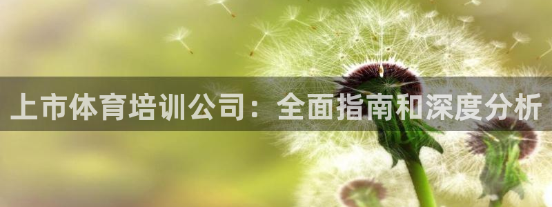 耀世娱乐百科最新：上市体育培训公司：全面指南和深度分