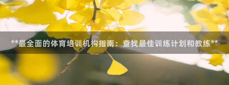 耀世娱乐app下载安装最新版：**最全面的体育培训机