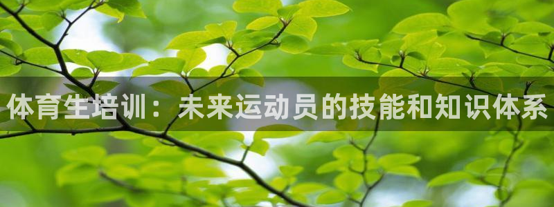 耀世娱乐代理什么待遇：体育生培训：未来运动员的技能和知识体系
