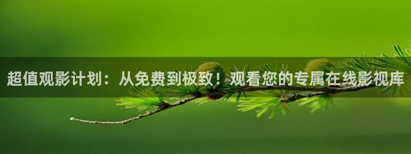 色爱伊人影院：超值观影计划：从免费到极致！观看您的专属在线影视库